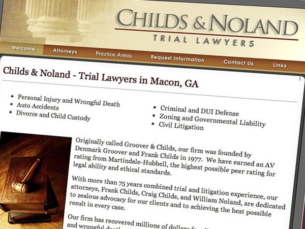 Childs & Noland Trial Lawyers Website