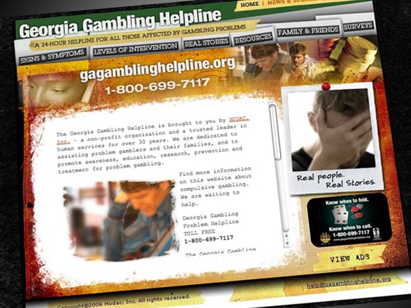 Georgia Gambling Helpline Website