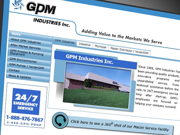 GPM Industries Website